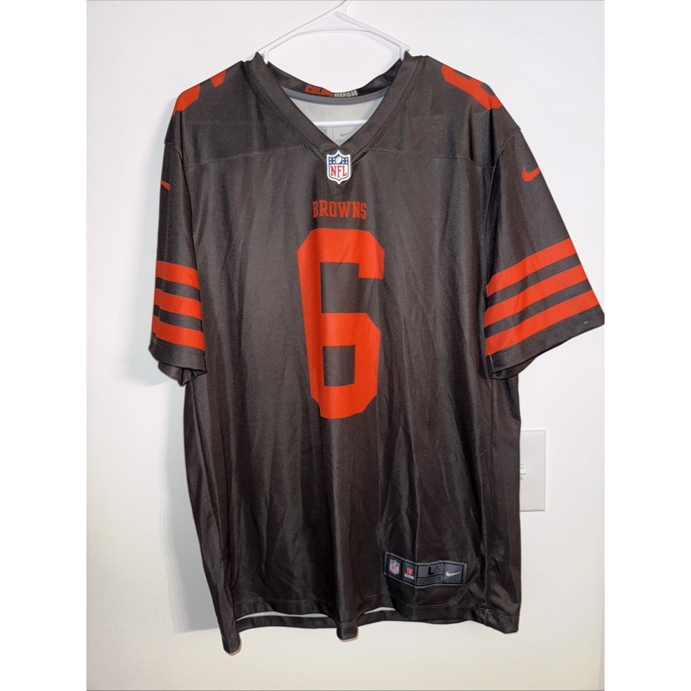 Baker‎ Mayfield Cleveland Browns Authentic Nike Dri-Fit Browns Jersey- Men's L